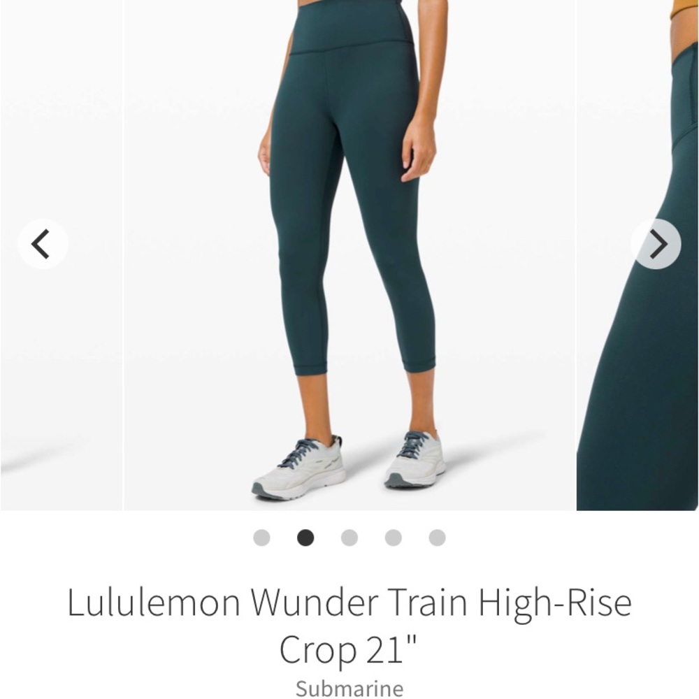 size 2 Wunder Train High Rise Crop Submarine